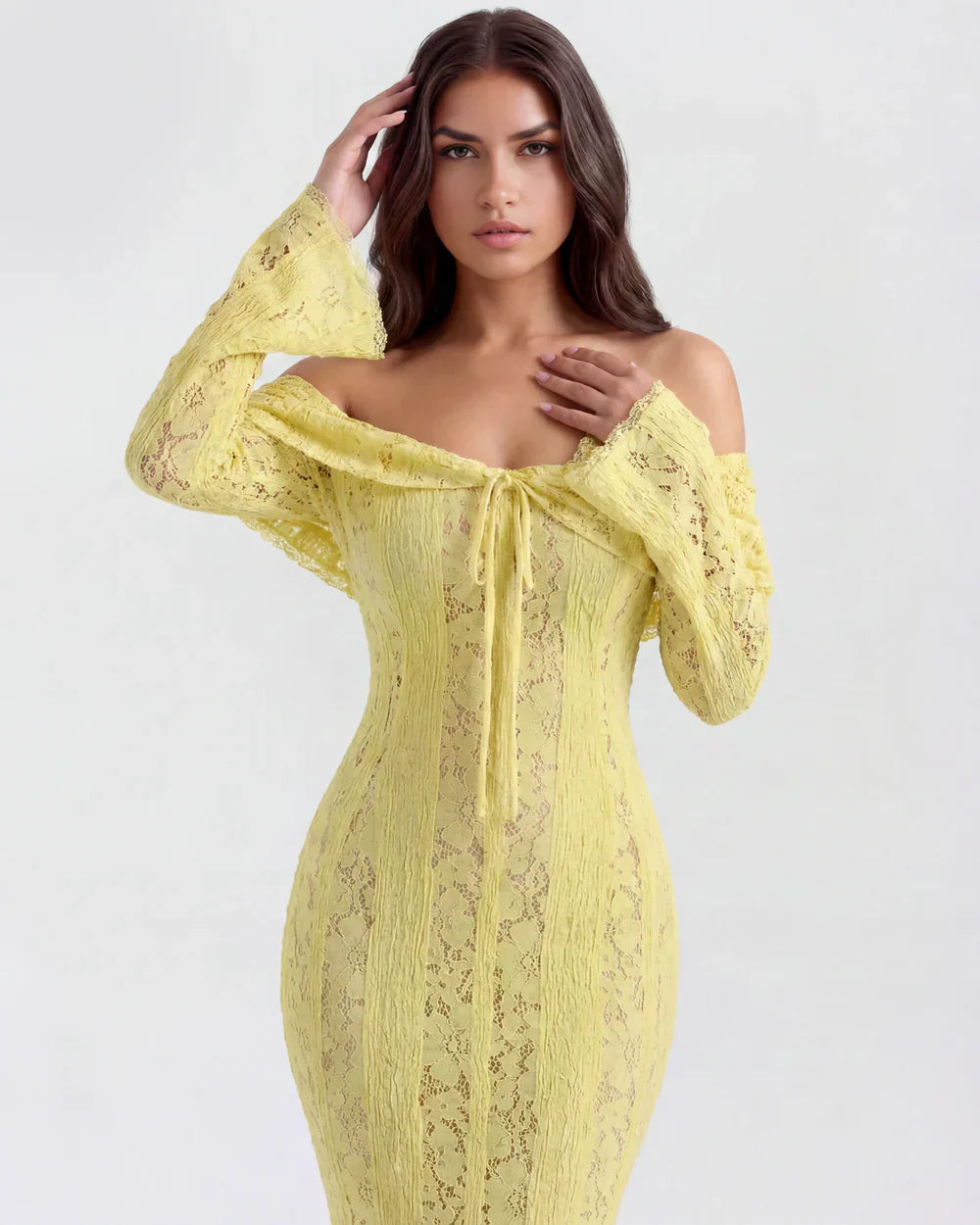 Rosalie • Vestido Maxi de Encaje