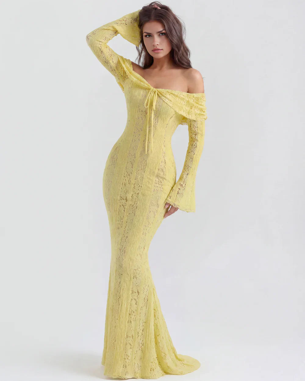Rosalie • Vestido Maxi de Encaje
