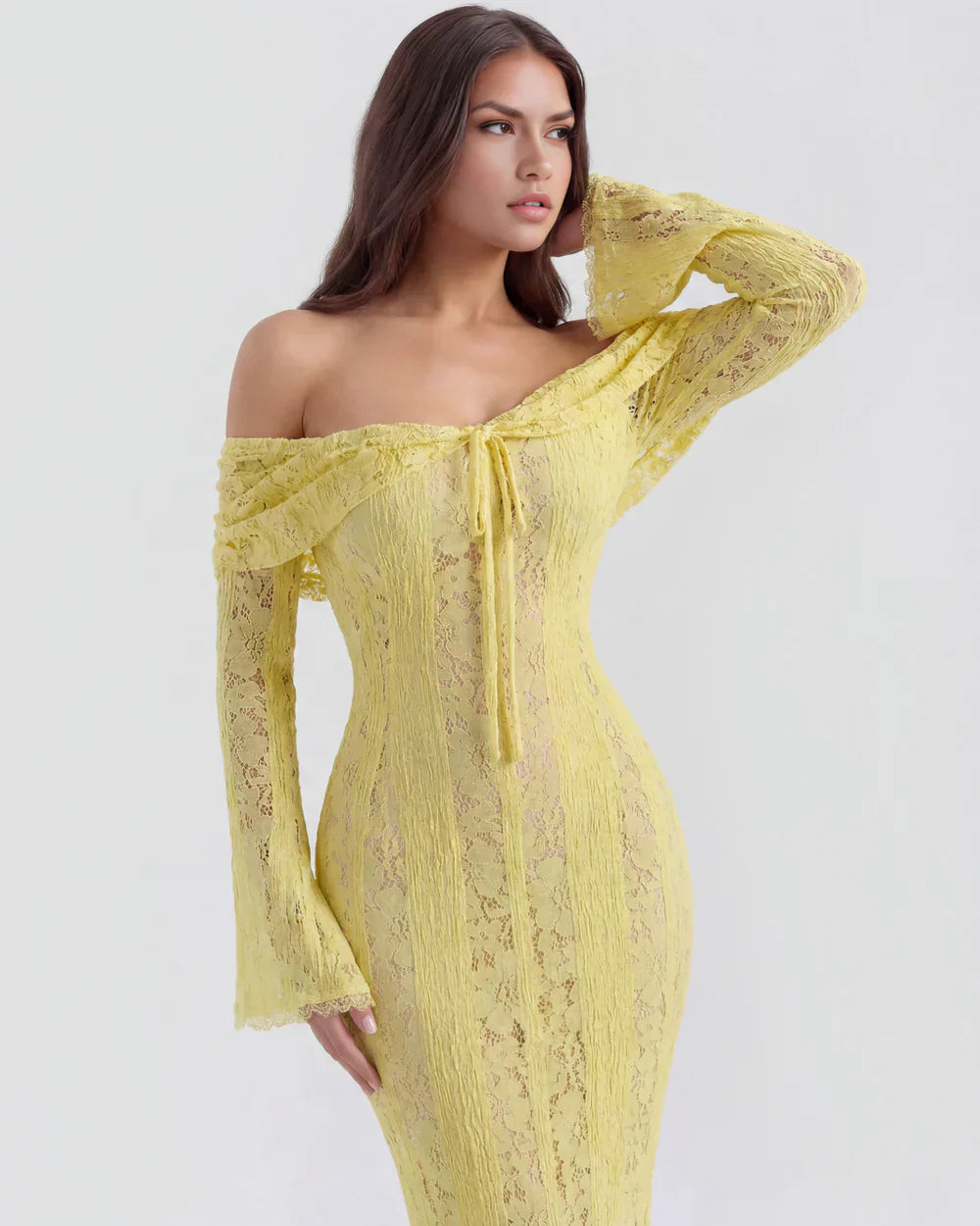 Rosalie • Vestido Maxi de Encaje