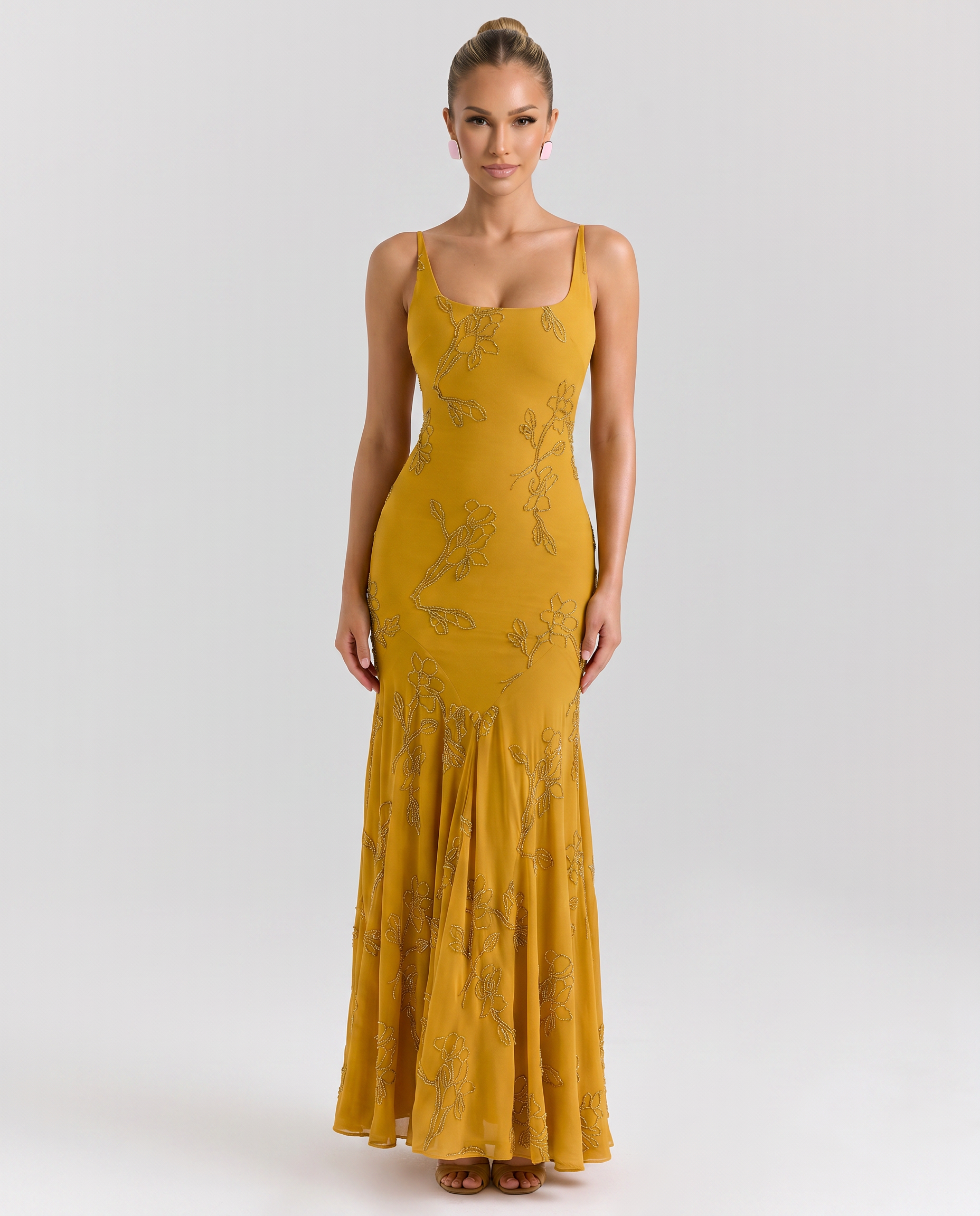 Aurora • Vestido Maxi Perlado
