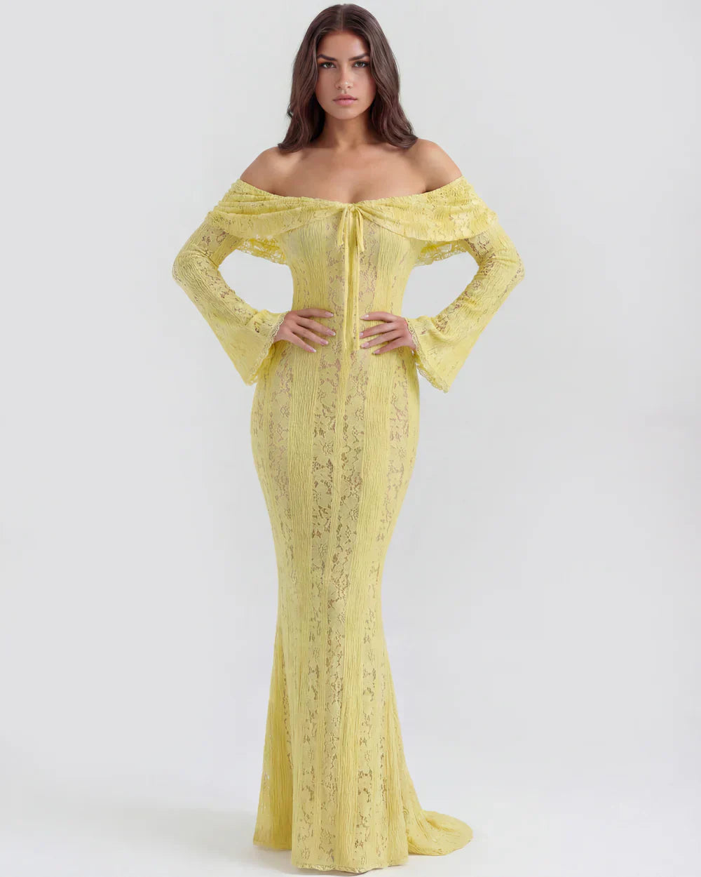 Rosalie • Vestido Maxi de Encaje
