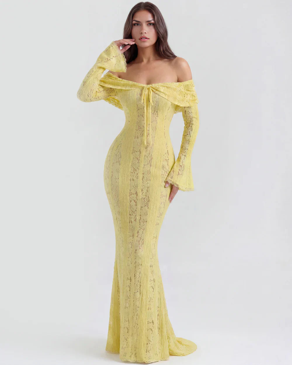 Rosalie • Vestido Maxi de Encaje