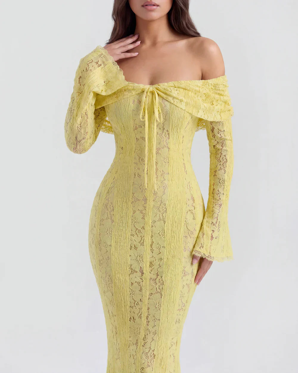 Rosalie • Vestido Maxi de Encaje