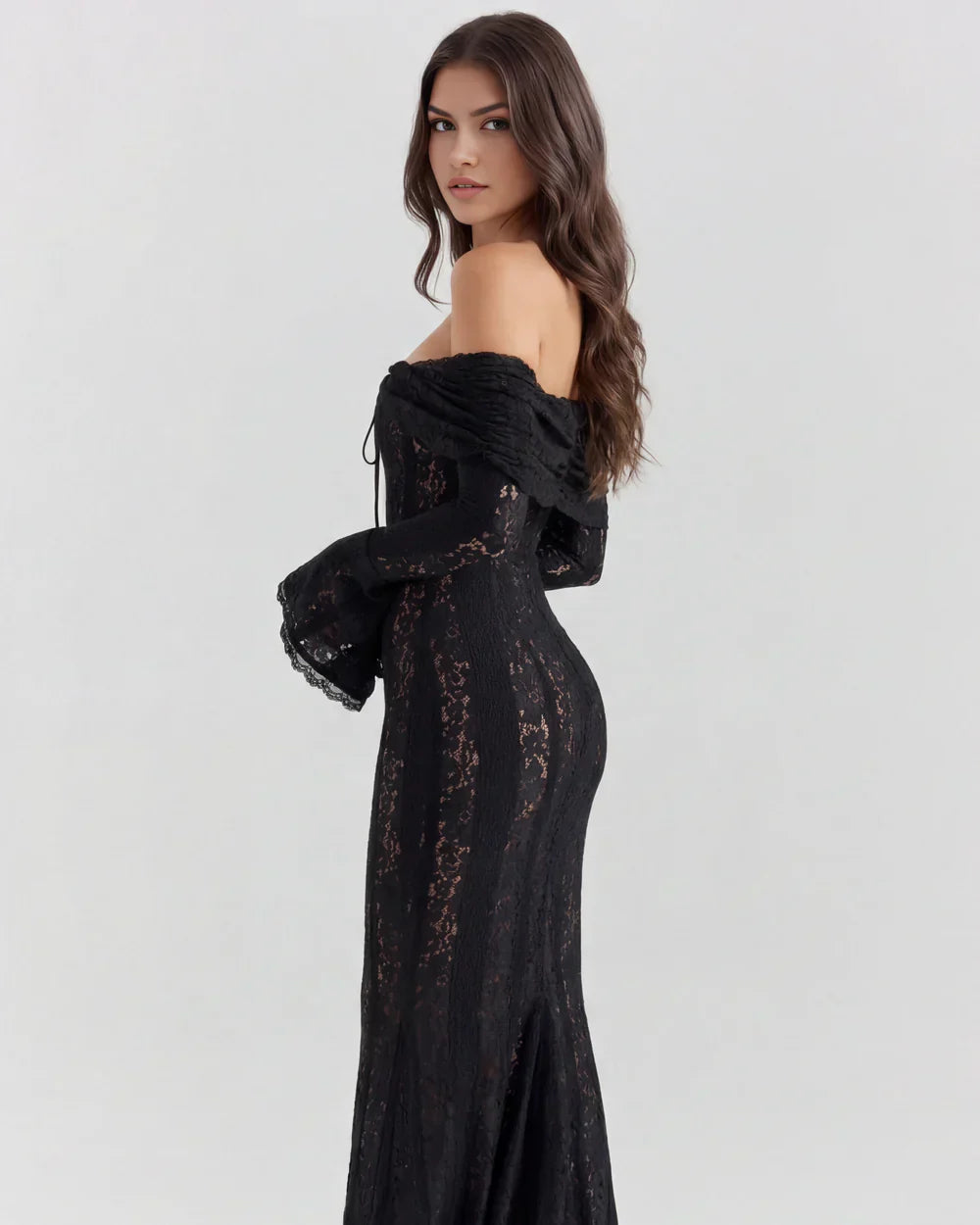 Rosalie • Vestido Maxi de Encaje